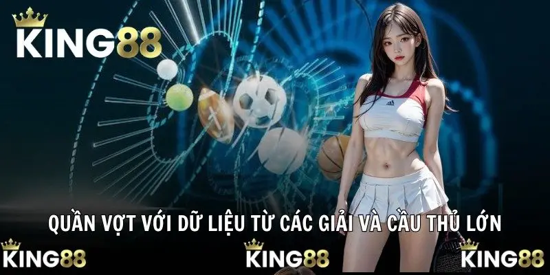 Quần vợt với dữ liệu từ các giải và cầu thủ lớn