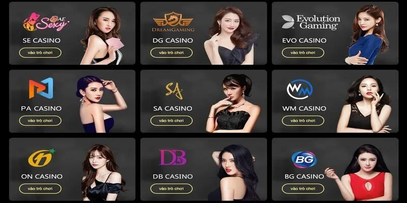 Các trò chơi tại sảnh games